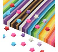 2060 Feuilles Origami Star Papier 27 Assortiment Couleur Bande De Papier Double Face Origami Couleur Unie Décoration Bandes De Papier