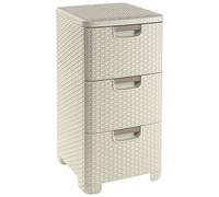206314 Tour de Rangement Style Aspect Rotin Polypropylène 3 x 14 L