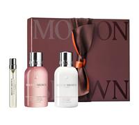 207.5ml MOLTON BROWN Delicious Rhubarb & Rose Scent Layering-Set (Shower Gel 100ml + Lotion 100ml + EdP 7,5ml)