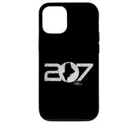 207 Portland Maine Code régional Nouvelle-Angleterre Portlander Carte Art Coque pour iPhone 12/12 Pro