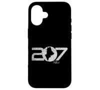 207 Portland Maine Code régional Nouvelle-Angleterre Portlander Carte Art Coque pour iPhone 16
