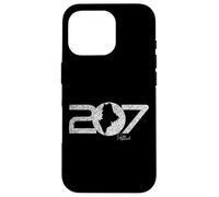 207 Portland Maine Code régional Nouvelle-Angleterre Portlander Carte Art Coque pour iPhone 16 Pro