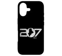 207 Portland Maine Code régional Nouvelle-Angleterre Portlander Carte Art Coque pour iPhone 17
