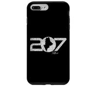 207 Portland Maine Code régional Nouvelle-Angleterre Portlander Carte Art Coque pour iPhone 7 Plus/8 Plus