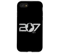 207 Portland Maine Code régional Nouvelle-Angleterre Portlander Carte Art Coque pour iPhone SE (2020) / 7/8