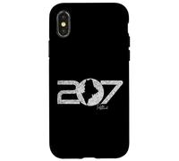 207 Portland Maine Code régional Nouvelle-Angleterre Portlander Carte Art Coque pour iPhone X/XS