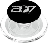 207 Portland Maine Code régional Nouvelle-Angleterre Portlander Carte Art PopSockets PopGrip pour MagSafe