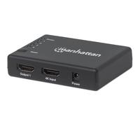 [207706] Manhattan Splitter HDMI 4-Port 4K@30Hz Alimentation Noir