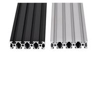 2080 V-Slot Aluminum Extrusion Profile 550-1500mm, 2Pcs - EU Standard Linear Rail Sliding V-Slot For CNC Router Machine And 3D Printer(Silver Anodized,1000mm)