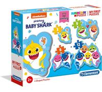 - 20828 - My First Puzzle - Baby Shark - 3+6+9+12 Pièces - Puzzle Enfant - Boîte De 4 Puzzles (3, 6, 9 Et 12 Pièces) - Fabriqué En Italie, 2 Ans Et Plus