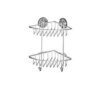 Wenko étagère d'angle Bari Vacuum-Loc® 2 niveaux fixation sans percer Chromé