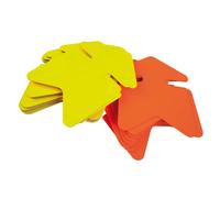 [20950] Agipa Paquet de 50 flèches fluo 6 x 9 cm Jaune Orange