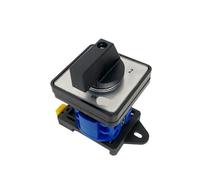 20A DIN Rail Mounted Conversion Selector LW26-20/2 Two Poles Rotation Selection Control Circuit Cam Switch(012)