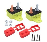 20A Reset Breakers Protection électrique pour systèmes 12 V 24 V avec boulons dans les classes de montage en plastique 2 pièces Réinitialisation automatique Protection contre les surtensions
