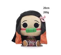 (20cm,2)Demon Slayer Anime Plush Toy Kamado Tanjiro Nezuko Doll