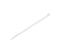 StarTech.com 20cm(8") Cable Ties, 4mm(1/8") wide, 55mm(2-1/8") Bundle Diameter, 22kg(50lb) Tensile Strength, Nylon Self Locking Zip Ties with Curved Tip, 94V-2/UL Listed, 100 Pack, White - Nylon 66 Plastic - TAA (CBMZT8N) - attache câble - Conformité TAA