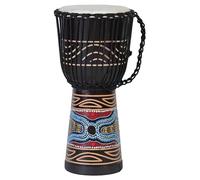 20cm Djembe Bongo Drum pour les petits enfants peint à la main avec un motif coloré (petits enfants 2-3 ans)