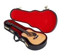 20cm en Bois Miniature Guitare Ornement Mini Instrument de Musique décor Maison de poupée modèle décoration de la Maison (Noir) Other Collectibles Other Collectibles