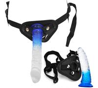 20cm Gode Ceinture Réglable Gōde Go-d Á-nále Femme et Homme Dé-Ьuťãnť Cl-ịťơ-Rịḍịén Pé-niš Gơdemiché Reáliśťe pouR Femme