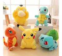 20CM Pokemon peluche poupée Pikachu jouets en peluche pour enfants Charmander écureuil Bulbasaur gabarits Eevee ronflement Lapras enfants Vert menthe