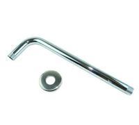 20cm Support Mural Bras D'Aspiration Métal Chromé pour Pommeau de Douche (arm20cm)
