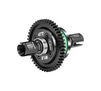 20CrMnTi Engrenage principal en acier 47T 1.0 + alliage d'aluminium 7075 différentiel complet pour Arrma 1:8 KRATON 6S / Outcast/Talion/Notorious / 1:7 Mojave 6S / Fireteam / Big Rock - Vert
