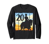 20e Anniversaire Cavalier Amateur de Chevaux Fille 20 Ans Manche Longue