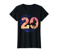 20e Anniversaire Cavalier Amateur de Chevaux Fille 20 Ans T-Shirt