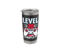 20e anniversaire de mariage | Pour elle et lui | 20 ans mariés Gobelet isotherme en acier inoxydable double paroi