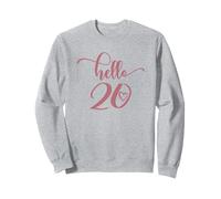 20e Anniversaire pour Femmes et Filles Hello 20 Twenty 20 Years Old Cute Sweatshirt
