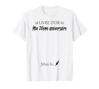 20ème Anniversaire Cadeau 20 Ans Fête Livre D'or Humour T-Shirt