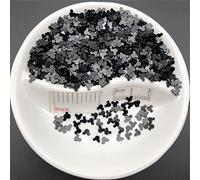 20g 4mm Tête de Souris PVC Paillettes Lâches Paillettes Paillettes pour Manucure Nail Art/couture/décoration De Mariage Confettis-Noir, 20g
