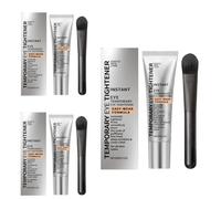 （20g）Crème serrante instantanée pour les yeux, rides gonflements pattes d’oie, lisse rides fines, convient tous types peaux, livrée avec pinceau applicateur
