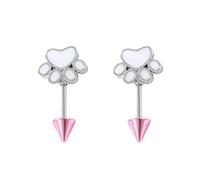 20G Mignon Chien Chat Caw Impression Spike Vis Boucles D'oreilles pour Femmes Cartilage Acier Inoxydable Minimaliste Émail Chiot Chaton Domestique Tragus Piercing Boucles D'oreilles Mode Y2k Bijoux