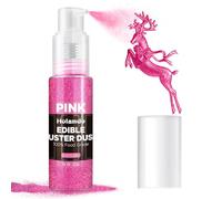 20g Paillettes Comestibles Spray, Rose Paillettes Alimentaires Comestibles pour DéCoration de GâTeaux, Cocktails, Spray Paillette - Colorant Alimentaire Poudre Edible Glitter Spray