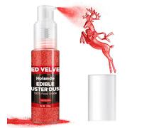 20g Paillettes Comestibles Spray, Rouge Paillettes Alimentaires Comestibles pour DéCoration de GâTeaux, Cocktails, Spray Paillette - Colorant Alimentaire Poudre Edible Glitter Spray