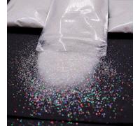 20g/Sac 0,2 mm Paillettes de poussière étincelantes et colorées de symphonie holographique très fines de strass pour la décoration de rouge à lèvres, de produits cosmétiques, d'art d'ongle avec paille