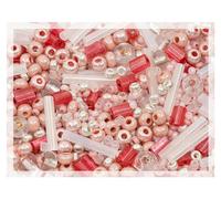 20g Small Rocailles, Seed Beads & Bugles 2-10mm Preciosa Ornela Czech Glass Beads (20g), Rocailles Mix Pink