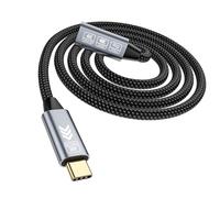 20Gbps Rallonge USB C 2M,Câble Rallonge USBC 3.2 Gen2x2 240W 5A,Câble d'extension USB Type C Mâle et Femelle 4K@144Hz 5K@60Hz pour Thunderbolt 4,Dell XPS