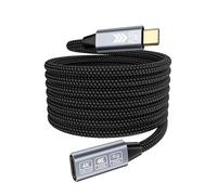 20Gbps Rallonge USB C 5M,Câble Rallonge USBC 3.2 Gen2x2 100W 5A,Câble d'extension USB Type C Mâle et Femelle 4K@144Hz 5K@60Hz pour Thunderbolt 4,Dell XPS
