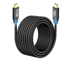20Gbps USB C 3.2 Gen 2 Cable, Type C 4K@60Hz UHD Video 5A/240W PD3.1 Fast Charge w/E-Marker Compatible with Thunderbolt 3/4 for iPhone 15Pro MacBook Samsung Galaxy Pixel Dell Monitor (3M)