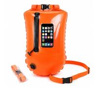 20L Bouée de Natation, Bouée de Sac Étanche de Sécurité avec Ceinture Ajustable, BouéeFlottante, Bouéede Nage, Flotteur de Sécurité de Natation Gonflable pour Triathlon Kayak Triathlète