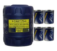 20L MANNOL 2-Tact Plus API TC Huile Pour Moto Huile De Nettoyage Moteur