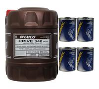 20L pemco huile moteur idrive 340 5W-40 Api Sn / Cf PM0340-20 Nettoyant Flush
