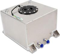 20L Réservoir de carburant 5 gallons en aluminium Réservoir de course Réservoir de carburant Réservoir d'essence Haut de la cellule, pour Hot Rod/Street Racing/Voitures de course/Camions/SUVs