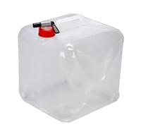 20L Réservoir d'eau Pliable Sac Conteneur avec Robinet, Transporteur d'eau de Camping Pliable portatif Transparent pour Camping, Alpinisme, Marche, Cyclisme, Escalade (20L, PE White)
