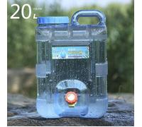 20L Reservoir Eau Camping Car,Portable Bidon d'eau avec Poignée,Jerrican Alimentaire avec Robinet,Parfait pour Voyage, Camping,