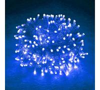 20M 200LEDs, 8 modes d'éclairage, IP44 étanche LED Noël Guirlande lumineuse, lumière de bande de jardin, lumière de décoration intérieure, éclairage de fête, bleu