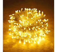 20M 200LEDs, 8 modes d'éclairage, IP44 Guirlande lumineuse de Noël à LED étanche, lumière de bande de jardin, lumière de décoration intérieure, éclairage de fête, jaune