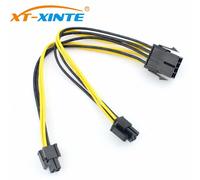 20m 8Pin à 8P câble d'alimentation pour PC double 2-Port 4p + 4p câbles d'extension CPU cordon métallique étendu UL 18AWG 20cm pour mineur